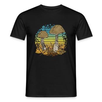 Fungi - Men's T-Shirt - black - Front - AI Model Male 178 light (178cm)