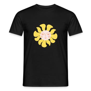 Happy Sun - Men's T-Shirt - black - Front - AI Model Male 178 light (178cm)