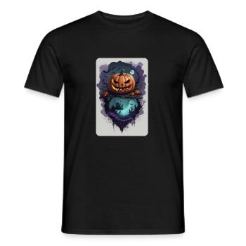 Kürbis Angst gruselig grausam dunkel - Männer T-Shirt - Schwarz - Vorne - AI Model Male 178 light (178cm)