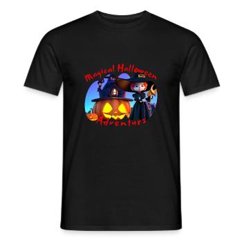 Children's Carnival, Adorable Halloween Delights - Men's T-Shirt - black - Front - AI Model Male 178 light (178cm)