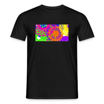 Muster - Männer T-Shirt - Schwarz - Vorne - AI Model Male 178 light (178cm)