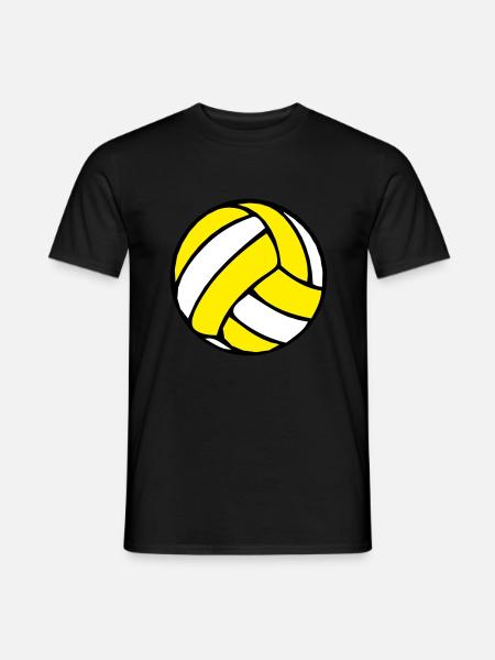 Beachvolleyball Beachball 2510 - Männer T-Shirt - Schwarz