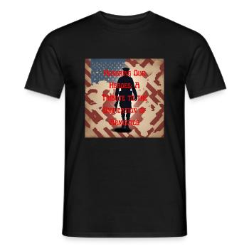 Vétérans, anciens combattant, armistice. - T-shirt homme - noir - Devant - AI Model Male 178 light (178cm)