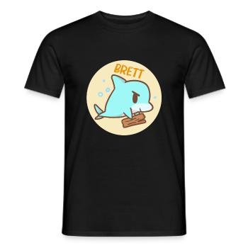 Ich geb dir ein Brett - Männer T-Shirt - Schwarz - Vorne - AI Model Male 178 light (178cm)