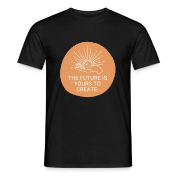 The future is yours - Men's T-Shirt - black - Front - AI Model Male 178 light (178cm)