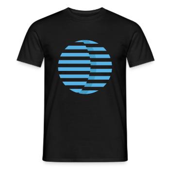 Planet - Men's T-Shirt - black - Front - AI Model Male 178 light (178cm)