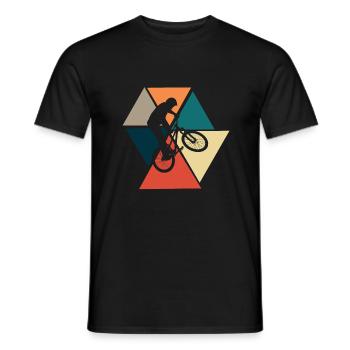 Vintage retro bike - bike gift idea - Men's T-Shirt - black - Front - AI Model Male 178 light (178cm)