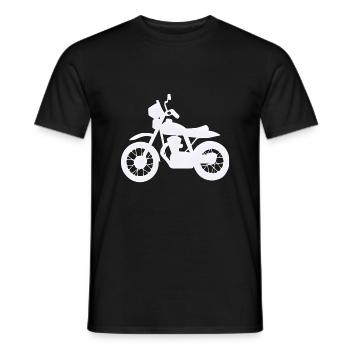Motorcycle Fan Motorcycle Motorcross Motorcyclist - Men's T-Shirt - black - Front - AI Model Male 178 light (178cm)