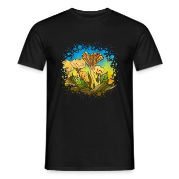 Mycètes - T-shirt homme - noir - Devant - AI Model Male 178 light (178cm)
