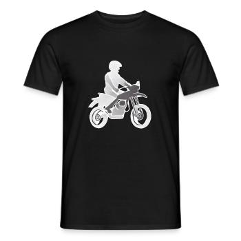 Motorcycle Motorcross Motorcyclist Motorbike Fan - Men's T-Shirt - black - Front - AI Model Male 178 light (178cm)