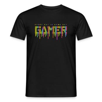 jeu gamer jeu amusant citation drôle amour hacker vidéo - T-shirt homme - noir - Devant - AI Model Male 178 light (178cm)