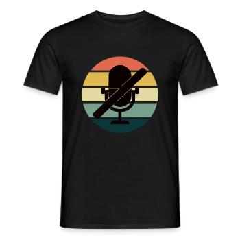 Du bist stumm geschaltet - Stille ist Gold - Männer T-Shirt - Schwarz - Vorne - AI Model Male 178 light (178cm)