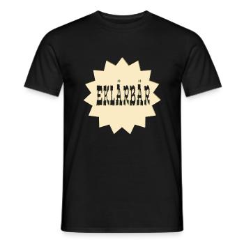 ERKLÄRBÄR - Männer T-Shirt - Schwarz - Vorne - AI Model Male 178 light (178cm)