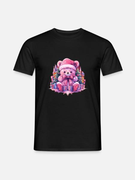 rosa teddy 4 - Männer T-Shirt - Schwarz