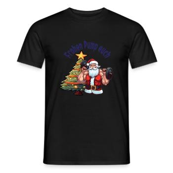 Frohen Pump euch - Männer T-Shirt - Schwarz - Vorne - AI Model Male 178 light (178cm)
