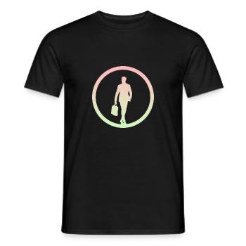 Banque Wall Street Banquier b - T-shirt homme - noir - Devant - AI Model Male 178 light (178cm)