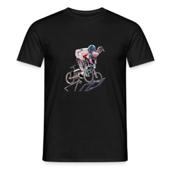BMX - Men's T-Shirt - black - Front - AI Model Male 178 light (178cm)