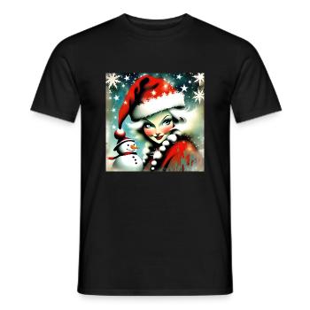 Joyeux Noel #15 - T-shirt homme - noir - Devant - AI Model Male 178 light (178cm)