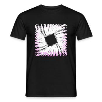 Humor Play Video Games Video Game Dungeons Beer - Men's T-Shirt - black - Front - AI Model Male 178 light (178cm)