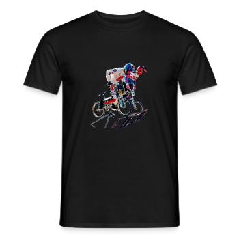 BMX - Männer T-Shirt - Schwarz - Vorne - AI Model Male 178 light (178cm)