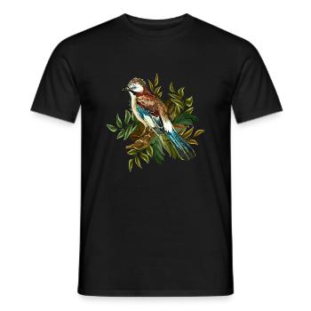 Bunter Vogel - Männer T-Shirt - Schwarz - Vorne - AI Model Male 178 light (178cm)