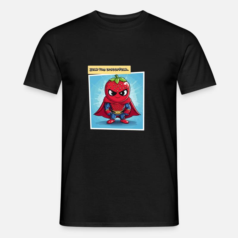 Held vom Erbeerfeld - Männer T-Shirt - Schwarz