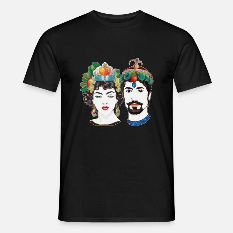 teste di moro - Männer T-Shirt - Schwarz