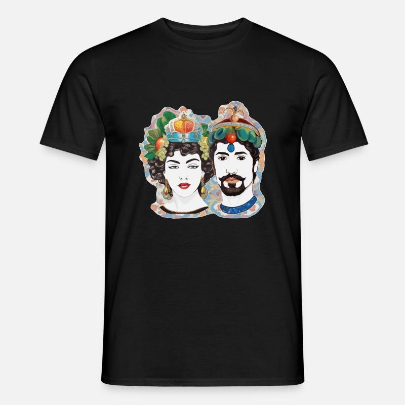 teste di moro - Männer T-Shirt - Schwarz