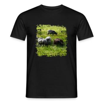 Heidschnucken sind gute Futterverwerter - Männer T-Shirt - Schwarz - Vorne - AI Model Male 178 light (178cm)