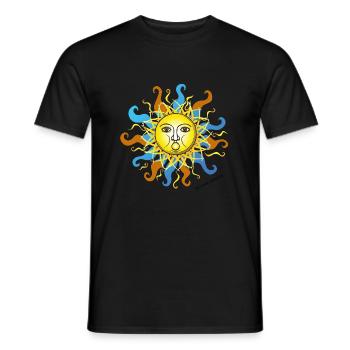 Wintersonnenwende 01 - Männer T-Shirt - Schwarz - Vorne - AI Model Male 178 light (178cm)