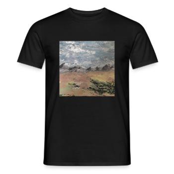 Landschaft mit Bergen - Männer T-Shirt - Schwarz - Vorne - AI Model Male 178 light (178cm)
