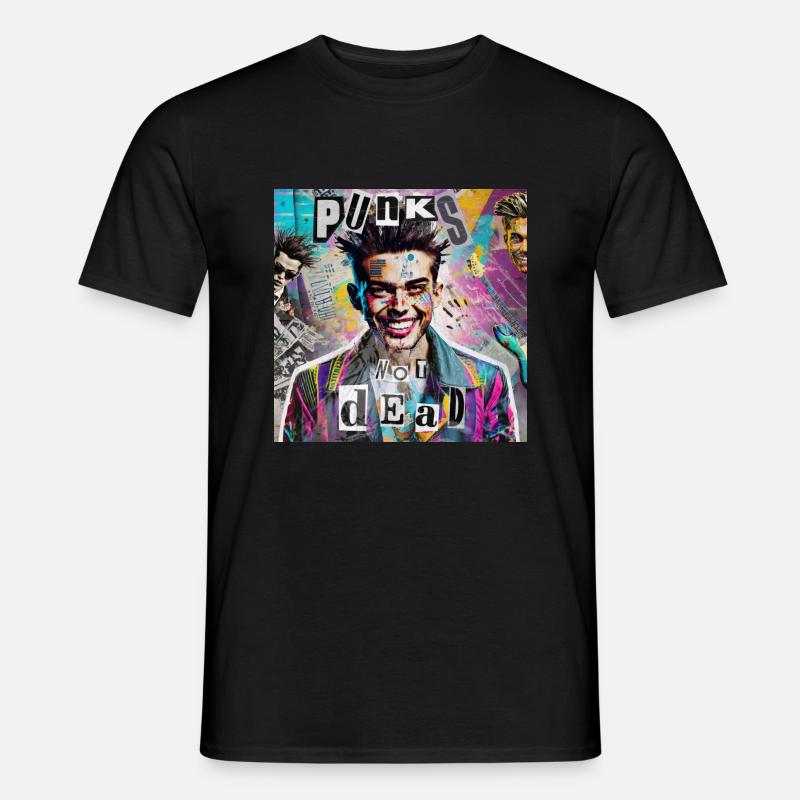 Punks Not Dead 2 - Männer T-Shirt - Schwarz