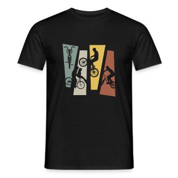 Vintage-Retro-Fahrrad - Männer T-Shirt - Schwarz - Vorne - AI Model Male 178 light (178cm)
