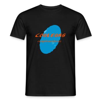 Couleurs complementaires 2 - T-shirt homme - noir - Devant - AI Model Male 178 light (178cm)