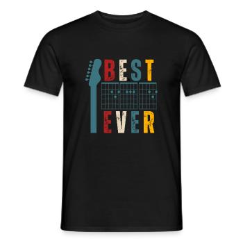 Gitarre Bester Vater aller Zeiten - Männer T-Shirt - Schwarz - Vorne - AI Model Male 178 light (178cm)