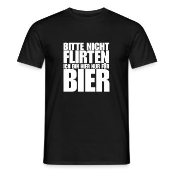 Bier - Männer T-Shirt - Schwarz - Vorne - AI Model Male 178 light (178cm)