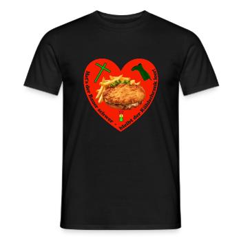 Solidarität mit den Landwirten - Männer T-Shirt - Schwarz - Vorne - AI Model Male 178 light (178cm)