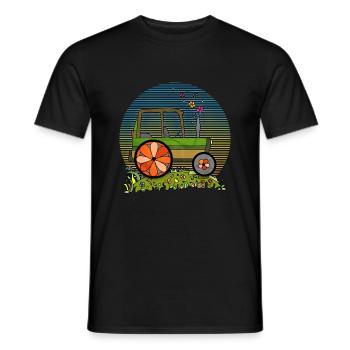Traktor - Männer T-Shirt - Schwarz - Vorne - AI Model Male 178 light (178cm)