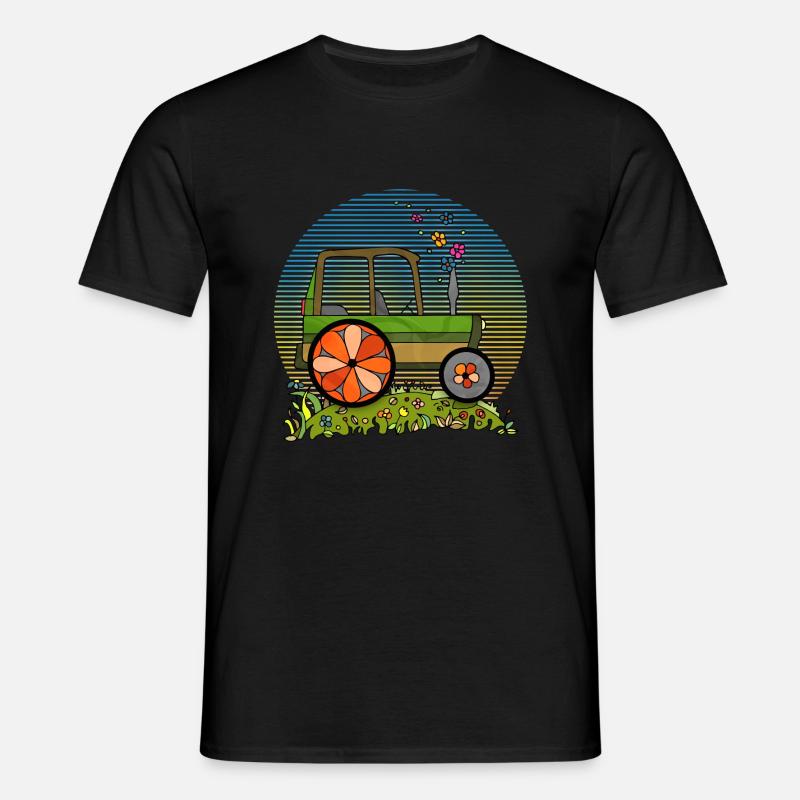 Traktor - Männer T-Shirt - Schwarz
