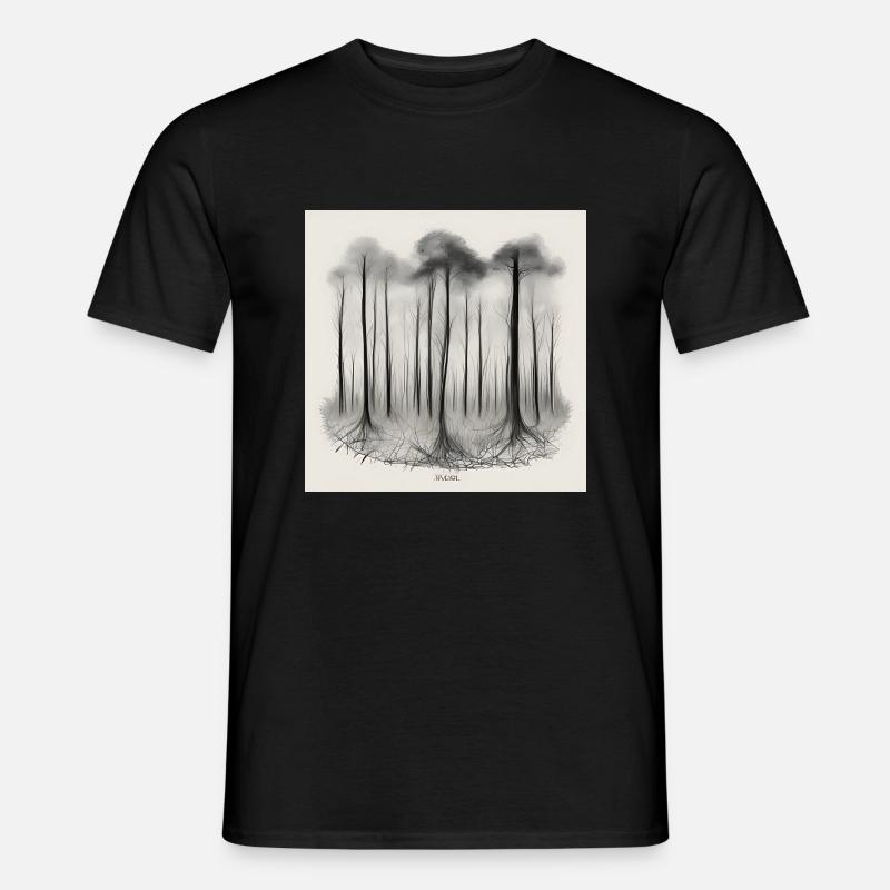 Forest - Männer T-Shirt - Schwarz