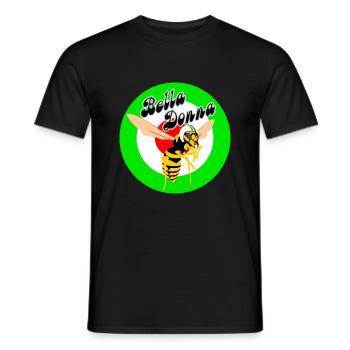 Guêpe Mod Cible Cocarde Verte Bella Donna - T-shirt homme - noir - Devant - AI Model Male 178 light (178cm)
