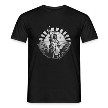 New York, États-Unis, Amérique, Voyage, Ville touristique - T-shirt homme - noir - Devant - AI Model Male 178 light (178cm)