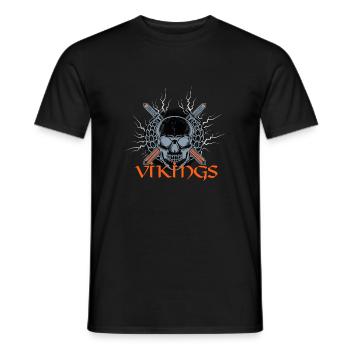 Legendes Vikings-MyReddark - T-shirt homme - noir - Devant - AI Model Male 178 light (178cm)