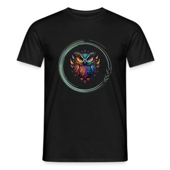 Meditationen logo - Männer T-Shirt - Schwarz - Vorne - AI Model Male 178 light (178cm)