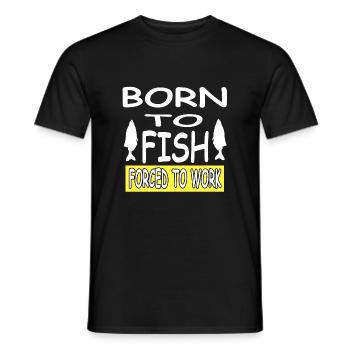 Angling - Men's T-Shirt - black - Front - AI Model Male 178 light (178cm)