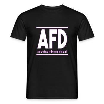 AFD auseinandernehmen - Männer T-Shirt - Schwarz - Vorne - AI Model Male 178 light (178cm)