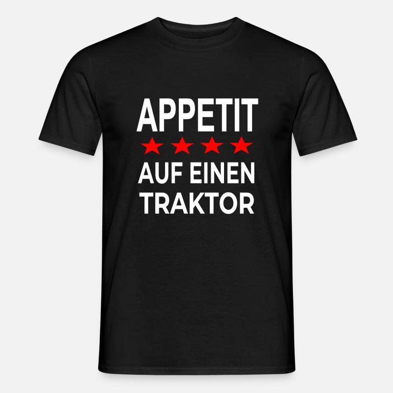 Traktor - Männer T-Shirt - Schwarz