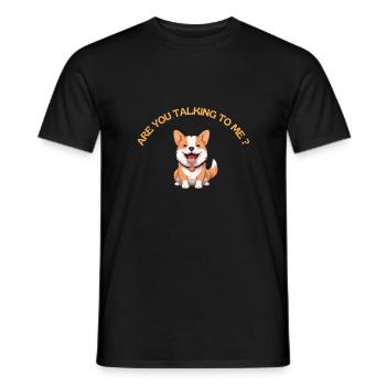 Are you talking to me? - T-shirt homme - noir - Devant - AI Model Male 178 light (178cm)