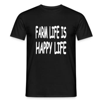 Farm - Men's T-Shirt - black - Front - AI Model Male 178 light (178cm)