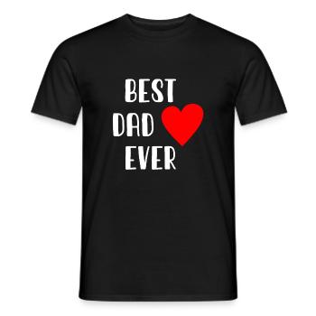 Best Dad Ever - Father's Day - Dad - Daddy - Men's T-Shirt - black - Front - AI Model Male 178 light (178cm)